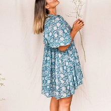 Load image into Gallery viewer, Floral String Loose Dress