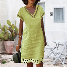 Load image into Gallery viewer, Women's Casual Cotton Dress