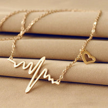 Load image into Gallery viewer, Heartbeat Love ECG Necklace