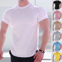 Load image into Gallery viewer, Crew Neck Solid T-Shirt