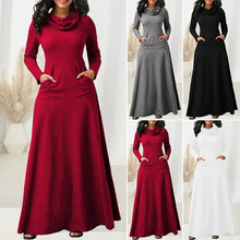 Load image into Gallery viewer, Scarf Swing Long Dress