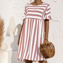 Load image into Gallery viewer, Ruffled Striped Dress