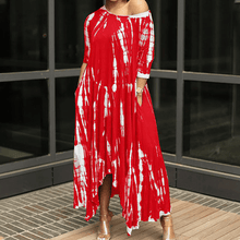 Load image into Gallery viewer, Irregular Dress withTtie-dye Print