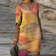 Load image into Gallery viewer, Vintage V Neck Dress