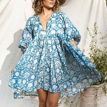 Load image into Gallery viewer, Floral String Loose Dress