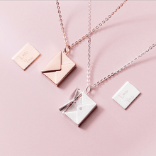 Load image into Gallery viewer, Metal Envelope Necklace