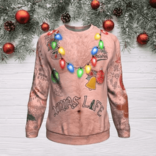 Load image into Gallery viewer, Halloween Skull Crew Neck Sweatshirt