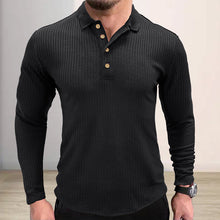 Load image into Gallery viewer, Lapel Striped POLO Shirt