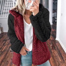 Load image into Gallery viewer, Hooded Plush Autumn Winter Jacket
