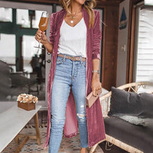 Load image into Gallery viewer, Velvet Kimono Coat