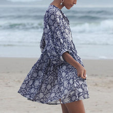 Load image into Gallery viewer, Floral String Loose Dress