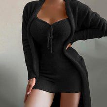 Load image into Gallery viewer, Plush Casual Dress Set (2-Pieces)