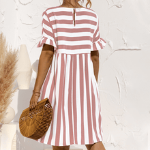 Load image into Gallery viewer, Ruffled Striped Dress