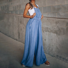 Load image into Gallery viewer, Sleeveless Denim Bib Pants