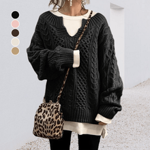 Load image into Gallery viewer, Slouchy Cable Knit Sweater