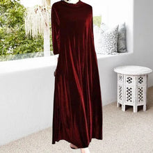 Load image into Gallery viewer, Gold Velvet Dress
