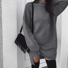 Load image into Gallery viewer, Turtleneck Slit Sweater