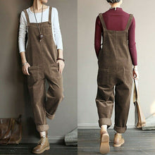 Load image into Gallery viewer, Wide Leg Corduroy Overalls