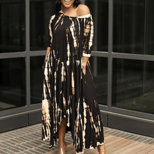 Load image into Gallery viewer, Irregular Dress withTtie-dye Print