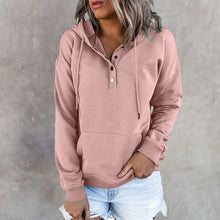 Load image into Gallery viewer, Long Sleeve Loose Casual Hooded Drawstring Pocket Sweatshirt
