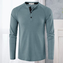 Load image into Gallery viewer, Men's Henley Casual Long Sleeve T-Shirts