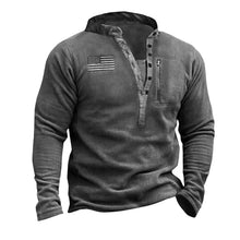 Load image into Gallery viewer, Men's Outdoor Fleece Henley Collar Sports Sweatshirt