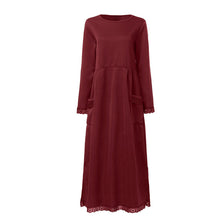 Load image into Gallery viewer, Lace Fleece Dress