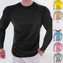 Load image into Gallery viewer, Muscle Long Sleeve Stretch T-Shirt