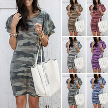 Load image into Gallery viewer, Camo Print Dress