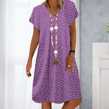 Load image into Gallery viewer, V-neck Printed Dress