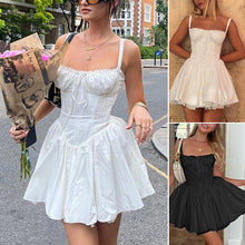 Load image into Gallery viewer, Corset Lace Mini Dress