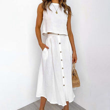 Load image into Gallery viewer, Holiday Leisure Cotton Two-pieces Suits