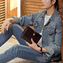 Load image into Gallery viewer, Men Vintage Card Holder Long Wallet