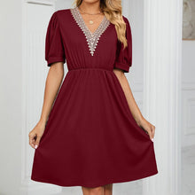 Load image into Gallery viewer, V-neck Long Pocket Casual Dress