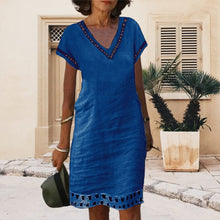 Load image into Gallery viewer, Women's Casual Cotton Dress