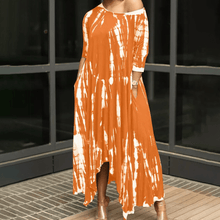 Load image into Gallery viewer, Irregular Dress withTtie-dye Print