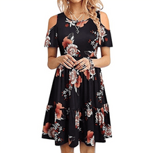 Load image into Gallery viewer, Short Sleeve Off Shoulder Dress