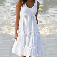 Load image into Gallery viewer, Sleeveless Crewneck Panel Dress