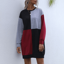 Load image into Gallery viewer, Contrast Sweater Dress