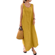 Load image into Gallery viewer, Tank Top Cotton and Linen Dress