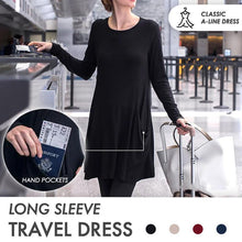 Load image into Gallery viewer, Long Sleeve Sweatshirt Travel Dress