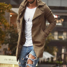 Load image into Gallery viewer, Mens Slim Fit Trench Coat