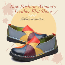 Load image into Gallery viewer, New Fashion Women's Leather Flat Shoes