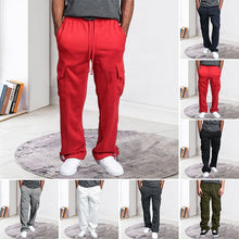 Load image into Gallery viewer, Men's Straight Cargo Pants Trousers