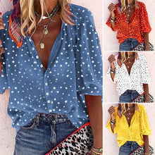 Load image into Gallery viewer, Polka Dot Chiffon Shirt