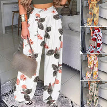 Load image into Gallery viewer, Floral Print Track Pants