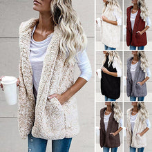 Load image into Gallery viewer, Plush Vest with Hooded Pockets