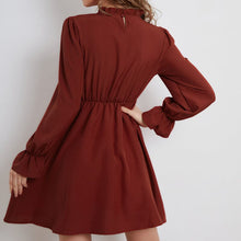 Load image into Gallery viewer, Burgundy Waist Dress