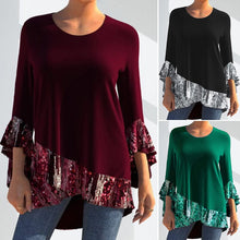 Load image into Gallery viewer, Solid Sequin Panel Irregular Dress