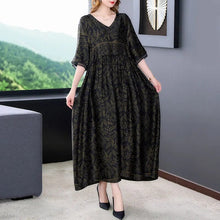 Load image into Gallery viewer, Mid Sleeve Printed Long Dress
